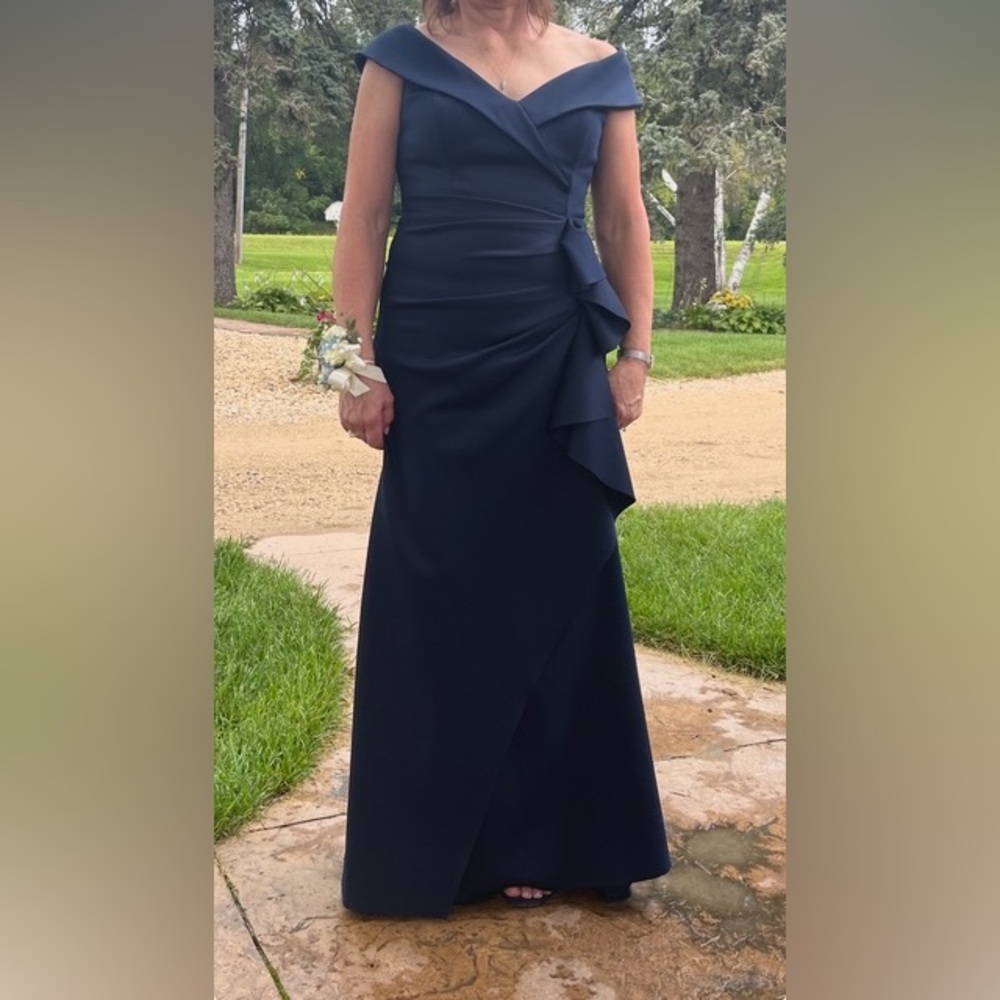 Formal, Elegant, Mother of Bride/ Mother of Groom Midnight Blue/Navy Dress